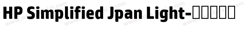 HP Simplified Jpan Light字体转换